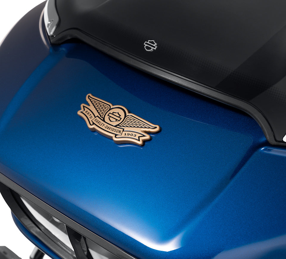 Harley-Davidson® Gold Winged Bar & Shield Decorative Medallion