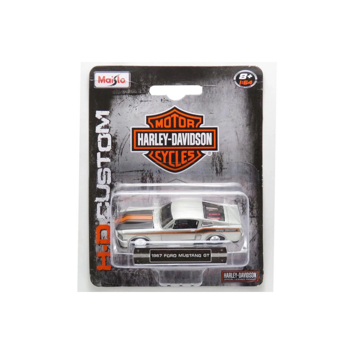 Harley-Davidson® 1:64 Diecast Model Car - 1967 Ford Mustang GT
