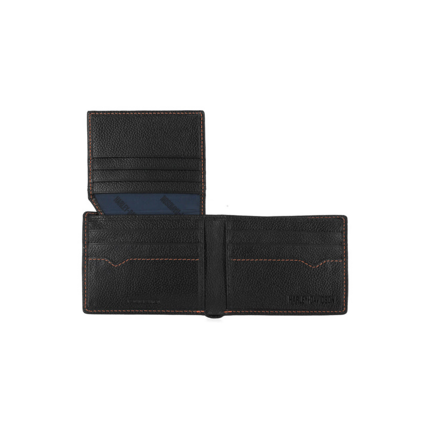 Harley-Davidson® Men's Willie G Skull Passcase Bi-Fold Wallet - Black