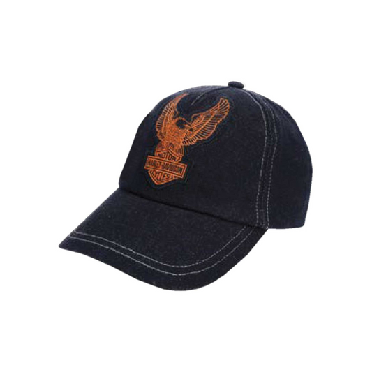 Harley-Davidson® Kids' Adjustable Denim Eagle Baseball Cap