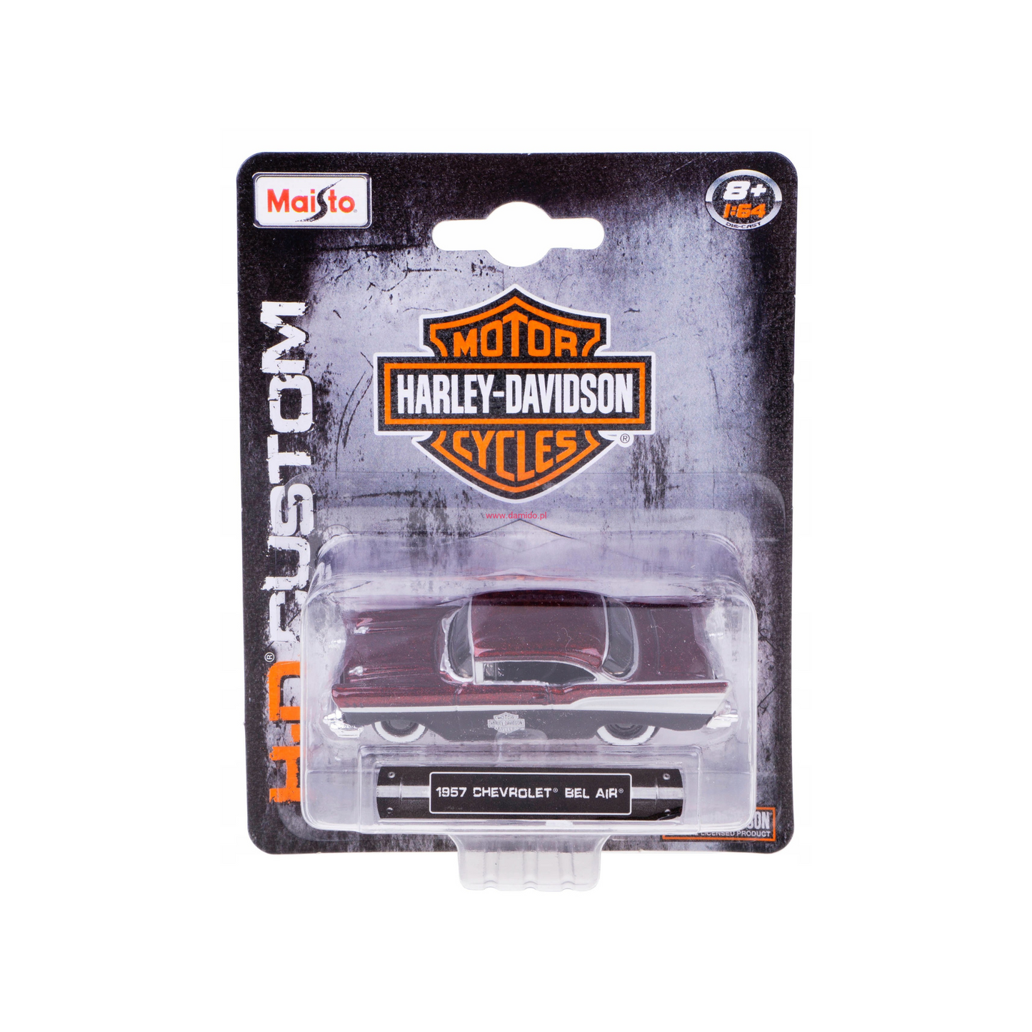 Harley-Davidson® 1:64 Diecast Model Car - 1957 Chevrolet Bel Air - Red