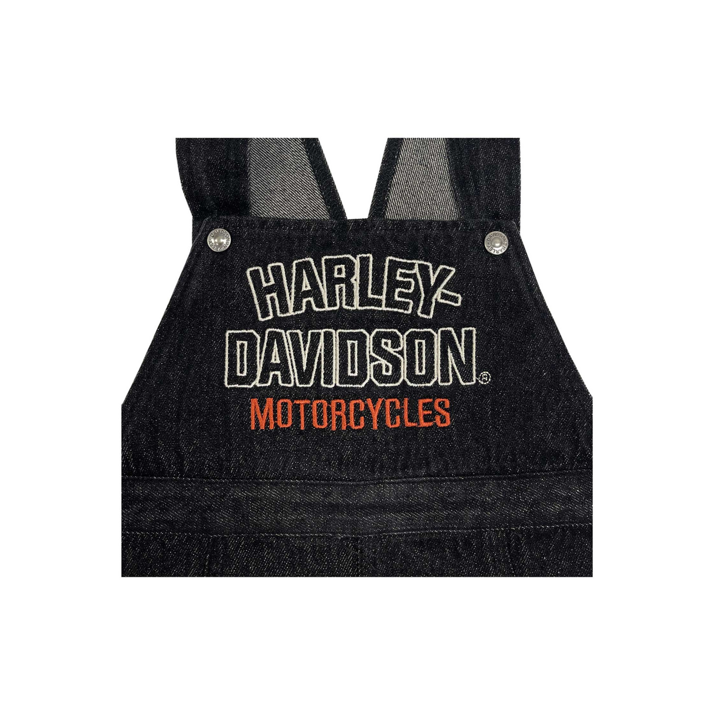 Harley-Davidson® Baby/Toddler Unisex Embroidered Denim Overalls