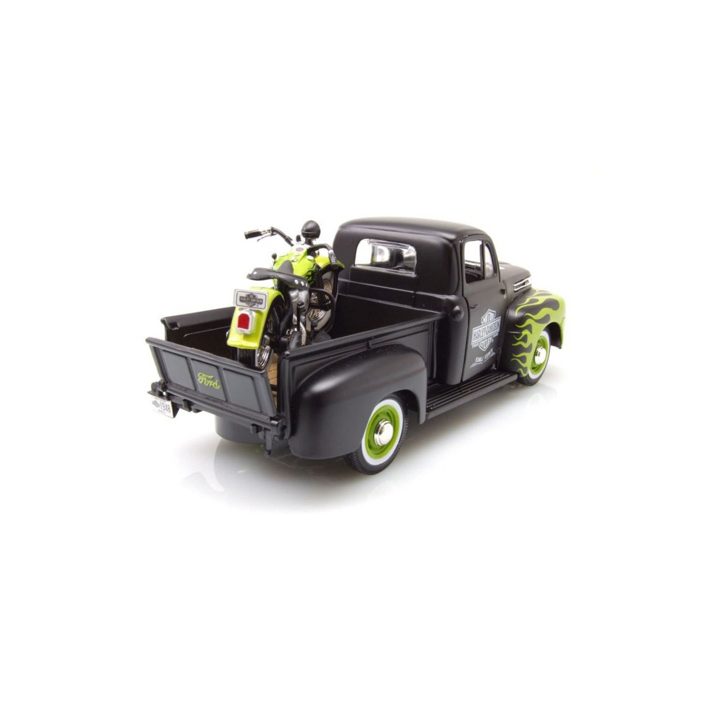 Harley-Davidson® 1:24 Pickup/Bike Model Combo - 1948 Ford F-1 Pickup w/ 1948 FL Panhead
