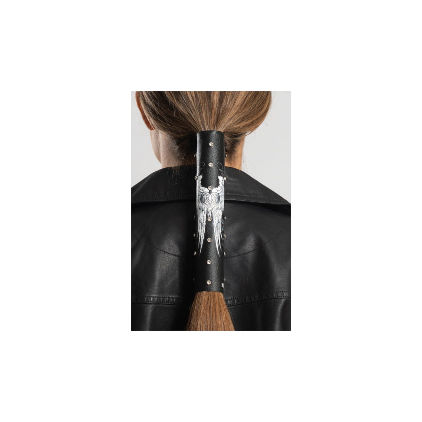Hair Glove® 8" Sacred Love w/Gems Ponytail Hair Wrap