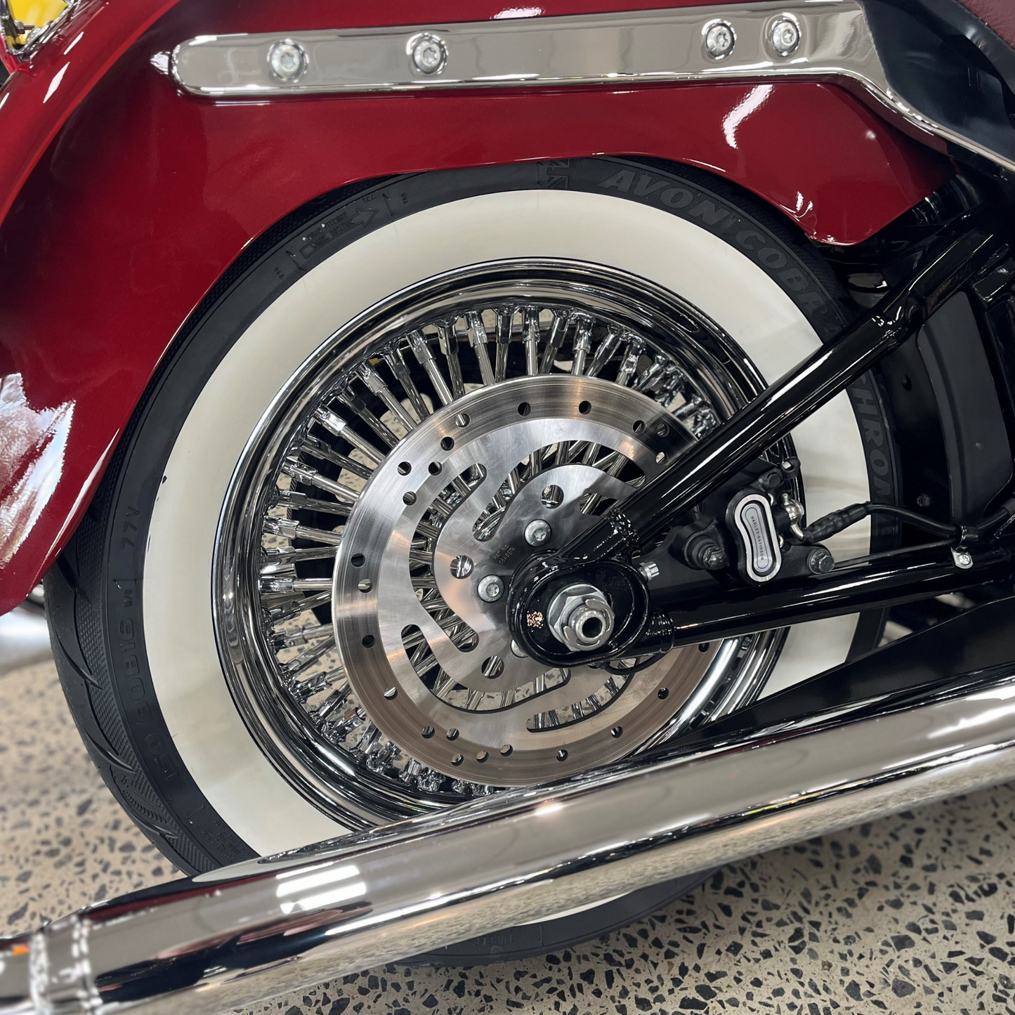Big Daddy Customs Fat Spoke Wheel Rim Set - Chrome