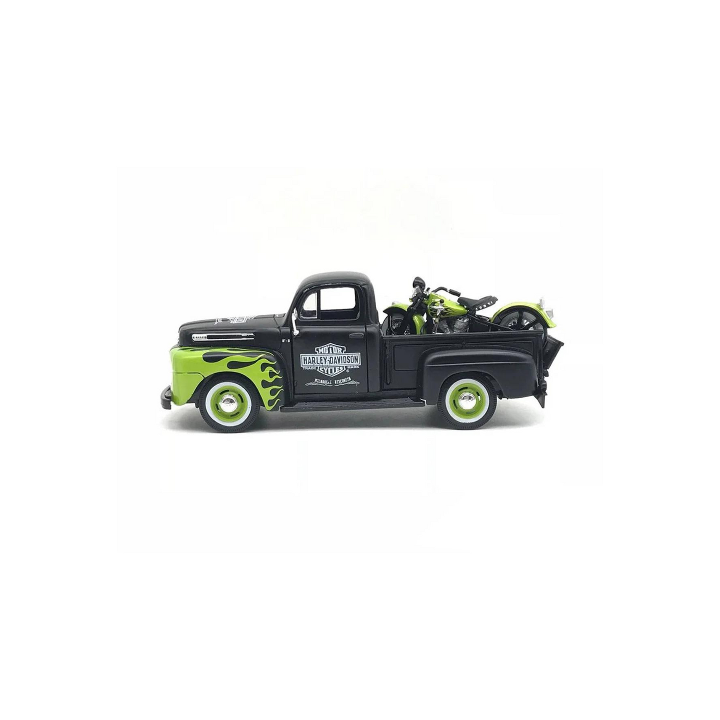 Harley-Davidson® 1:24 Pickup/Bike Model Combo - 1948 Ford F-1 Pickup w/ 1948 FL Panhead