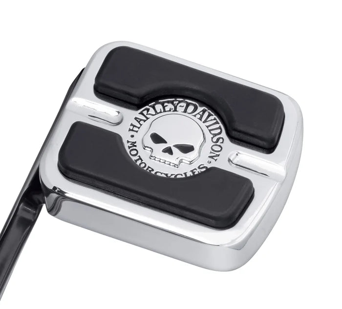 Harley-Davidson® Willie G Skull Small Brake Pedal Pad - Chrome