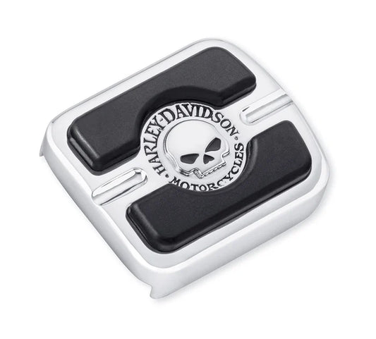 Harley-Davidson® Willie G Skull Small Brake Pedal Pad - Chrome