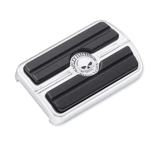 Harley-Davidson® Willie G Skull Large Brake Pedal Pad - Chrome