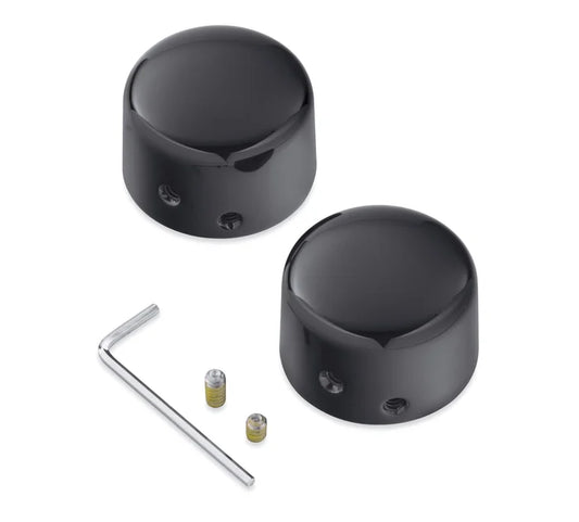 Harley-Davidson® Front Axle Nut Covers - Black