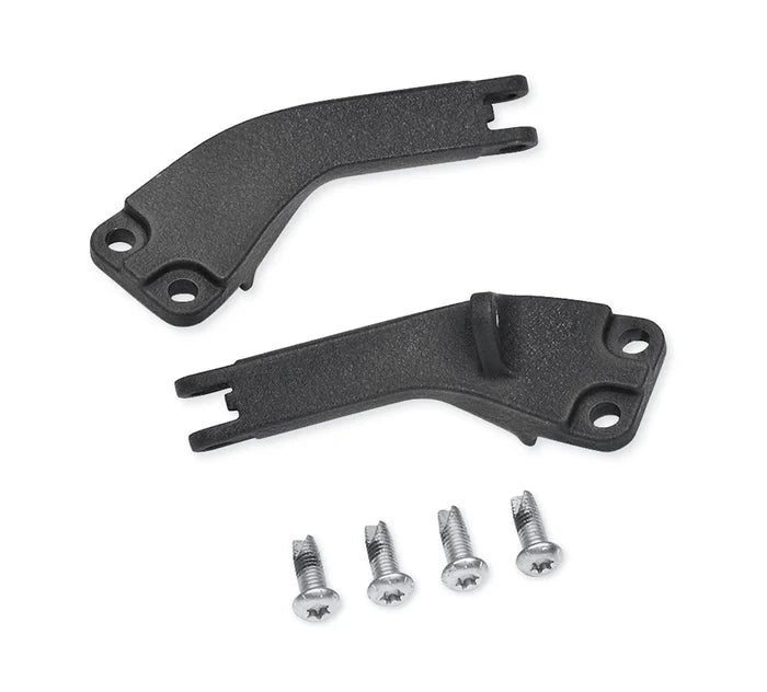 Harley-Davidson® Wrinkle Black Passenger Footpeg Support Kit - Dyna