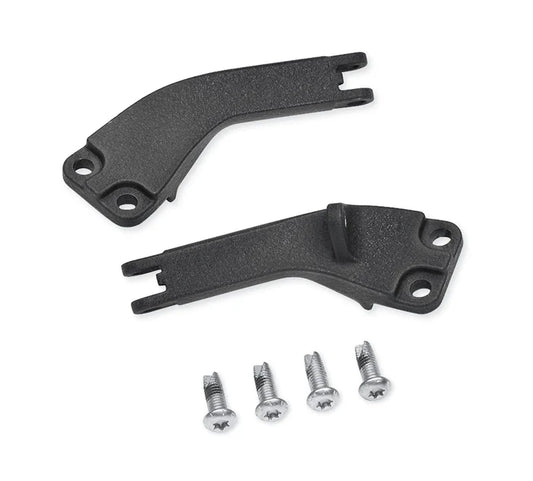 Harley-Davidson® Wrinkle Black Passenger Footpeg Support Kit - Dyna