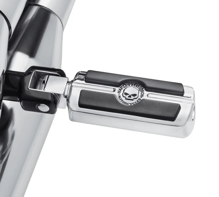 Harley-Davidson® Willie G Skull Passenger Footpegs - Chrome
