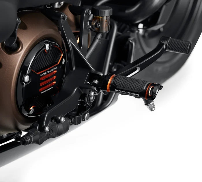 Harley-Davidson® Adversary Rider Footpegs - Black/Orange