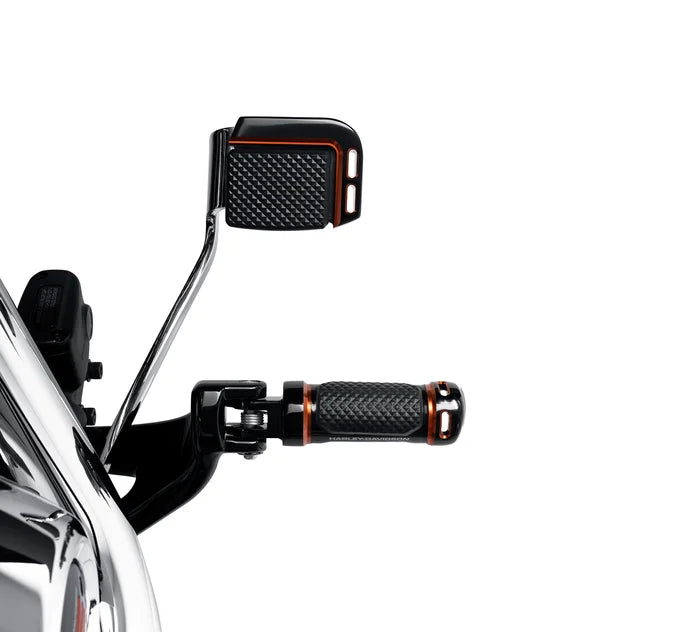 Harley-Davidson® Adversary Small Brake Pedal Pad - Black/Orange