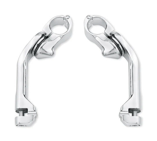 Harley-Davidson® Long Angled Adjustable Highway Peg Mount Kit - Chrome