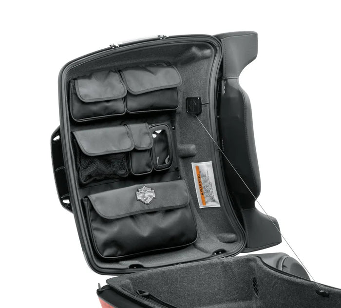 Harley-Davidson® Tour-Pak Lid Fitted Lining with Organizer - Gray