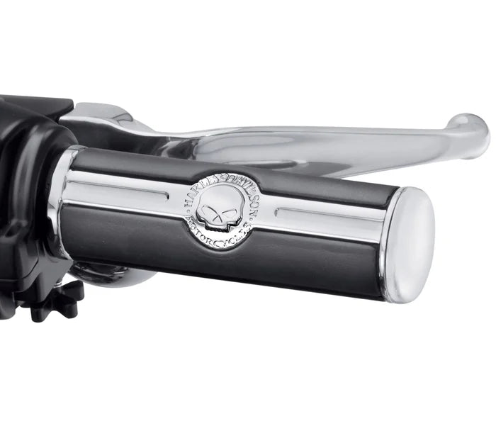 Harley-Davidson® Willie G Skull Hand Grips - Chrome