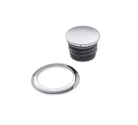 Harley-Davidson® Flush-Mount Fuel Cap Kit - Chrome