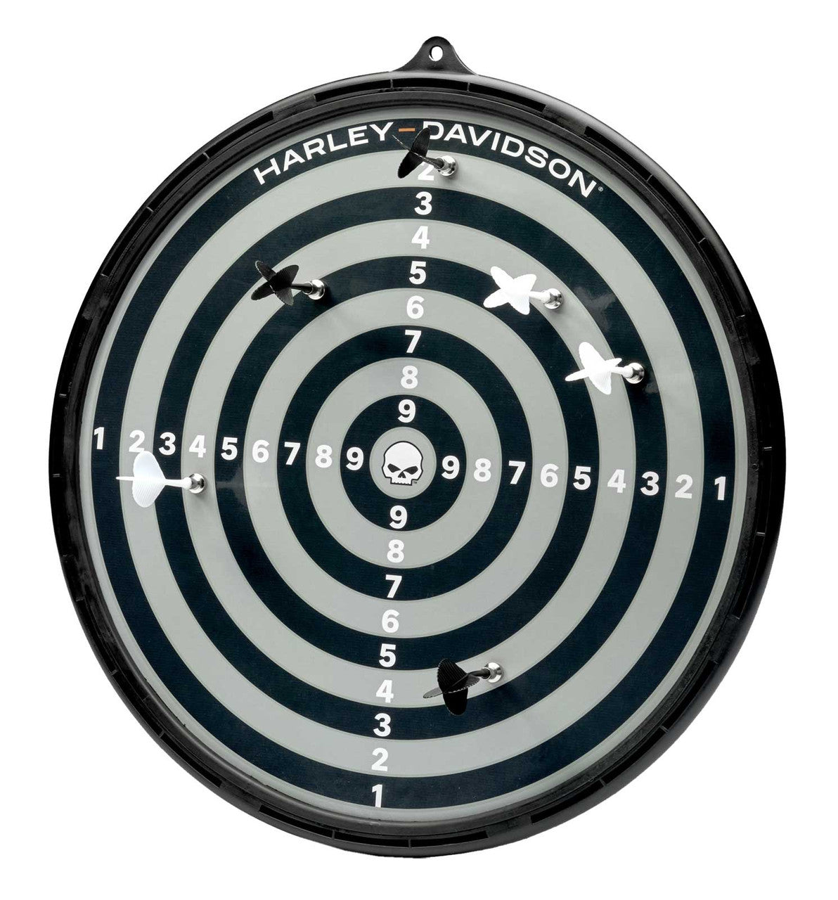 Harley-Davidson® Willie G Skull Logo Double-Sided Magnetic Dartboard w/ Darts