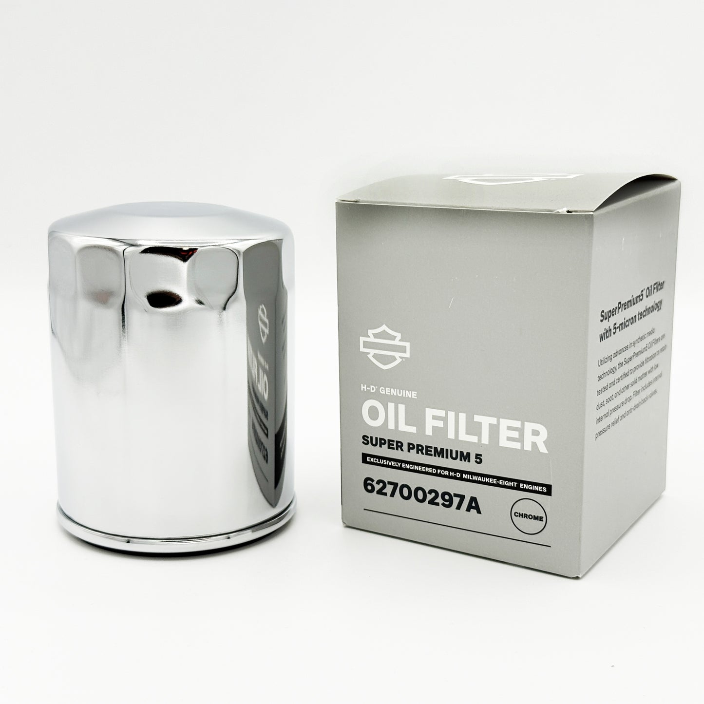 Harley-Davidson® Chrome Oil Filter. Super Premium5