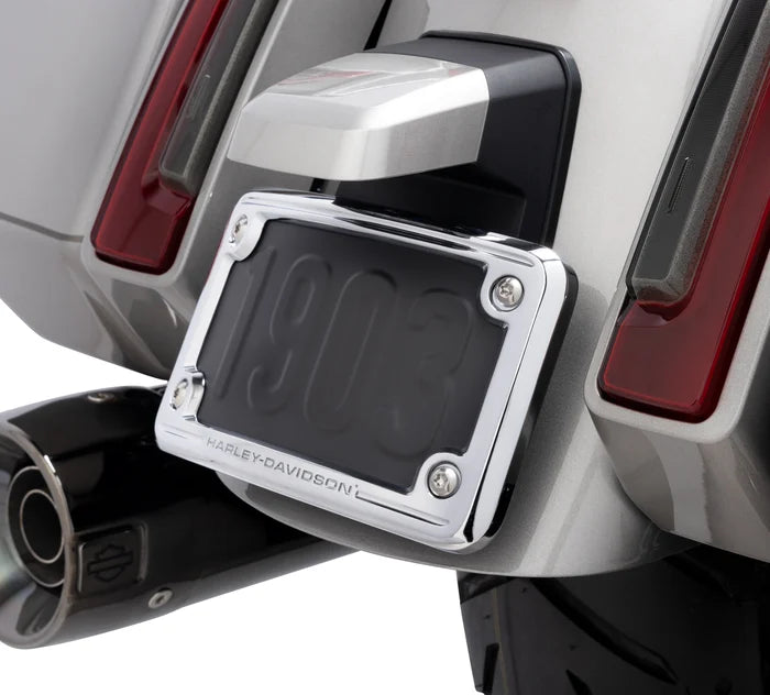 Harley-Davidson® Curved License Plate Frame - Chrome