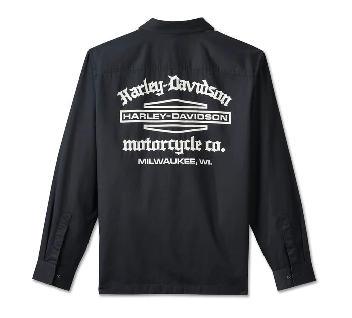Harley-Davidson® Men's Wrench Crew Mechanics Long Sleeve Shirt