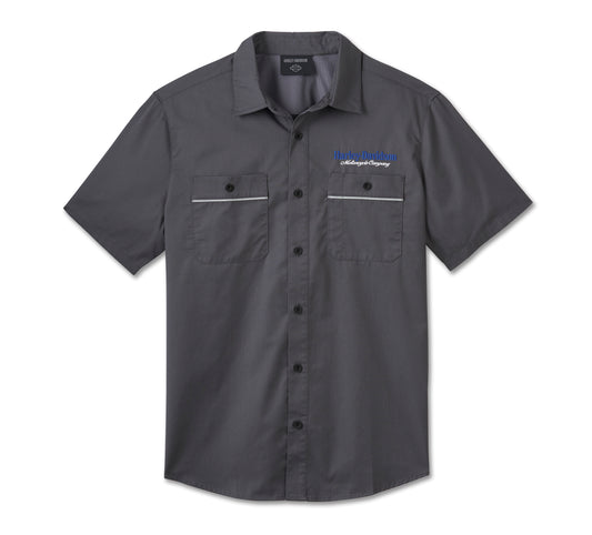 Harley-Davidson® Men's H-D TECH The End Line Short Sleeve Shirt - Blackened Pearl
