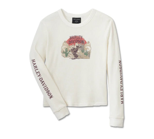 Harley-Davidson® Women's Cowgirl Graphic Tee - Cloud Dancer