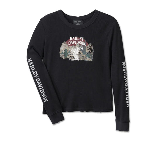 Harley-Davidson® Women's Cowgirl Graphic Tee - Harley Black