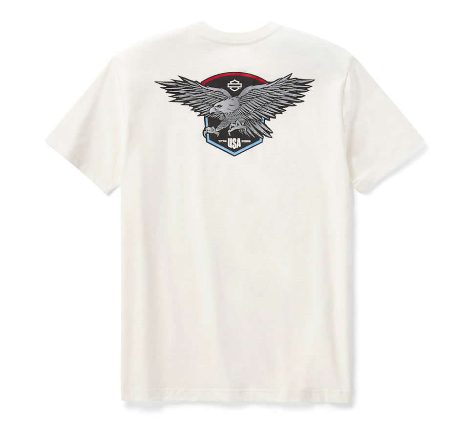 Harley-Davidson® Men's Liberty Eagle Tee - Cloud Dancer