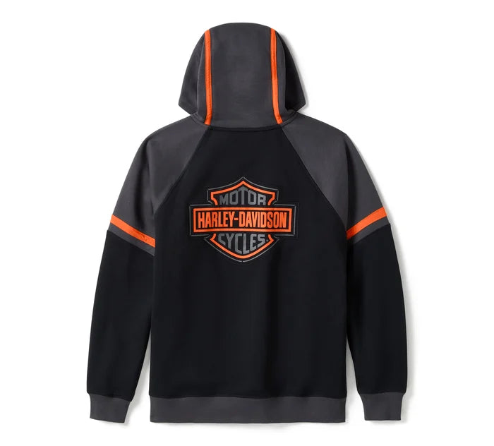Harley-Davidson® Men's Iron Pride Colorblock Pullover Hoodie