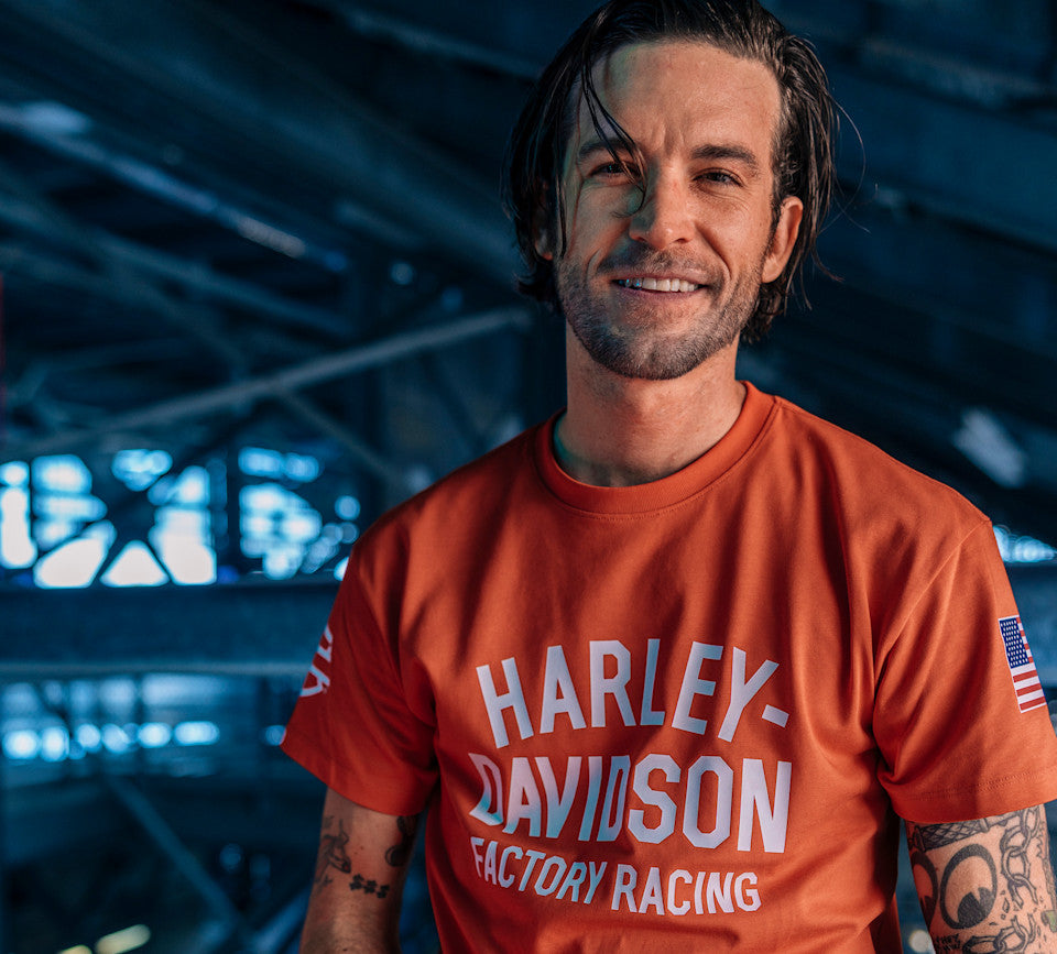 Harley-Davidson® 2026 Factory Racing Team T-Shirt - Blood Orange