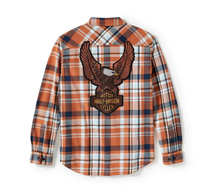 Harley-Davidson® Eagle Plaid Long Sleeve Shirt