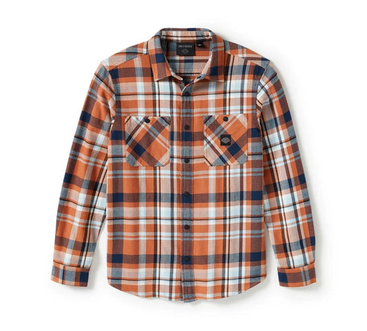 Harley-Davidson® Men's Eagle Plaid Long Sleeve Shirt
