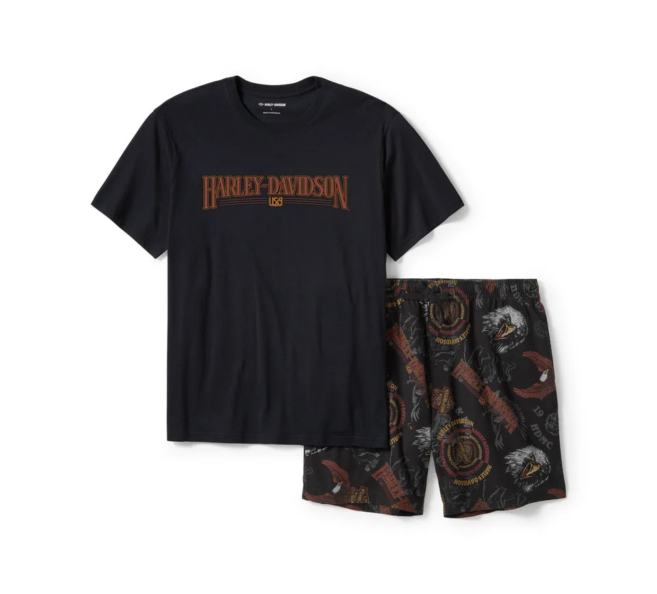 Harley-Davidson® Men's 80's Tank Pajama Shorts Set