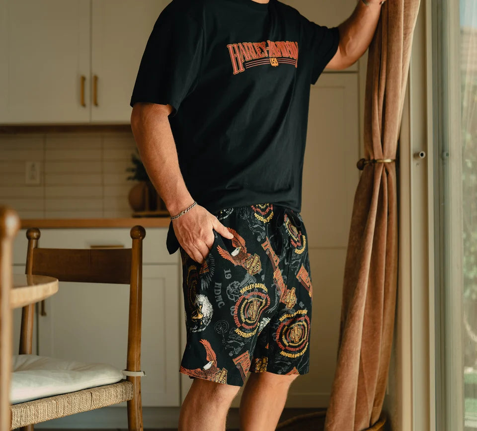 Harley-Davidson® Men's 80's Tank Pajama Shorts Set