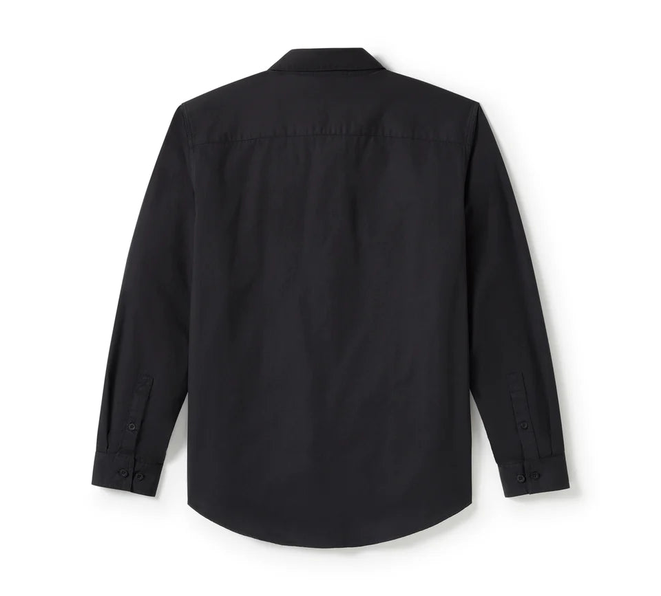 Harley-Davidson® Men's Bar & Shield Solid Long Sleeve Shirt - Harley Black