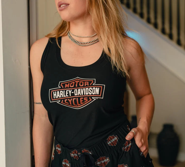 Harley-Davidson® Women's Bar & Shield Print Pajama Short Set