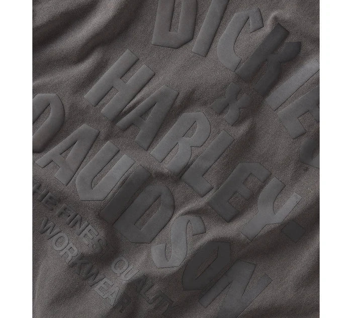 Harley-Davidson® Men's Dickies x H-D Heavyweight Pigment Dyed Short Sleeve Tee - Anthracite