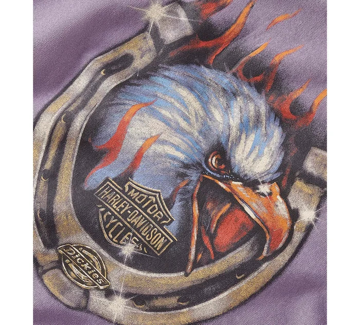 Harley-Davidson® Women's Dickies x H-D Flaming Eagle Boxy Crop Tee
