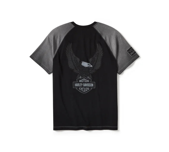 Harley-Davidson® Men's Iron Bond II Short Sleeve Tee - Colorblock - Harley Black & Asphalt