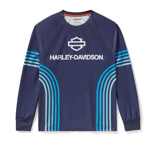 Harley-Davidson® Men's H-D® TECH Racing Jersey - Beacon Blue