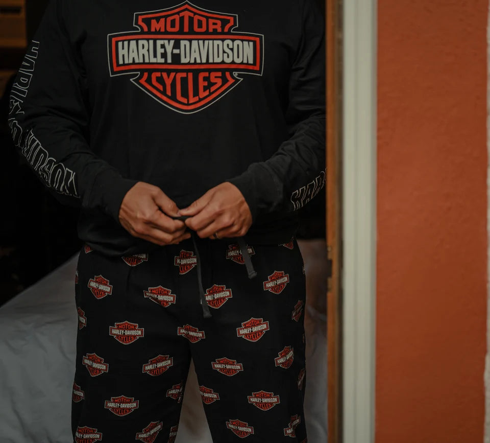 Harley-Davidson® Men's Bar & Shield Long Sleeve Pajama Set