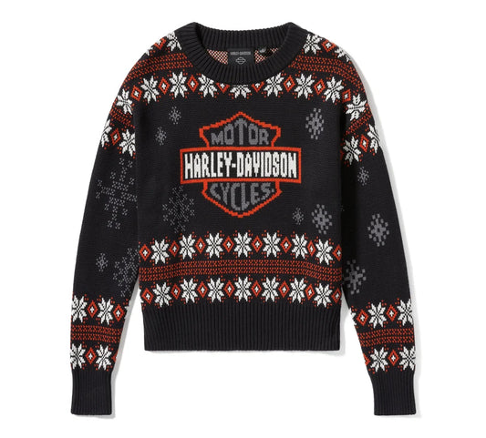 Harley-Davidson® Women's Harley Christmas Sweater - Harley Black