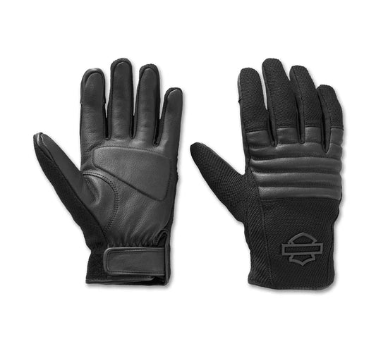 Harley-Davidson® Men's H-D Dyna Knit Leather Riding Gloves