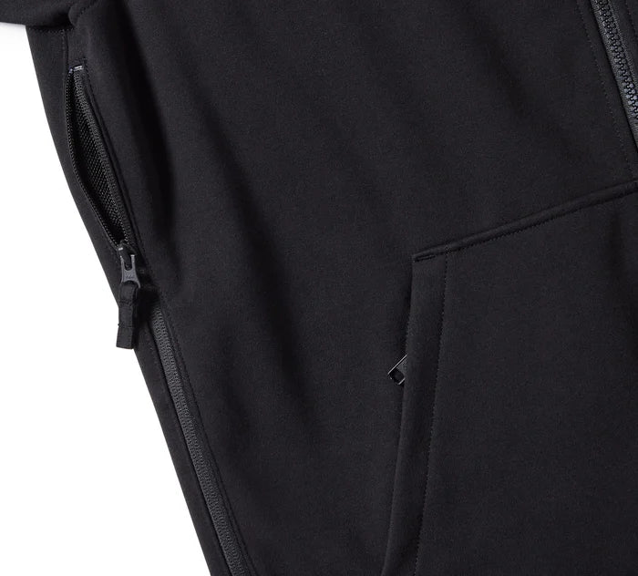 Harley-Davidson® Men's H-D Trenton Deflector 2.0 Hooded Riding Fleece - Harley Black