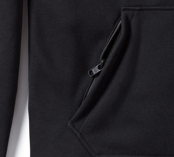 Harley-Davidson® Men's H-D Trenton Deflector 2.0 Hooded Riding Fleece - Harley Black