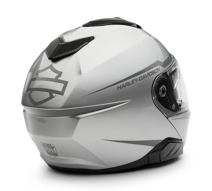 Harley-Davidson® H-D Capstone Sun Shield III H35 Modular Helmet - Matte - Metallic Silver