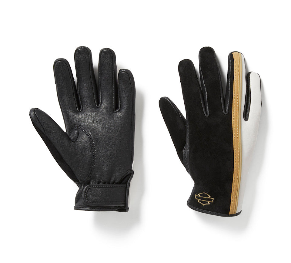Harley-Davidson® Women's H-D Leather Mixed Media Riding Gloves